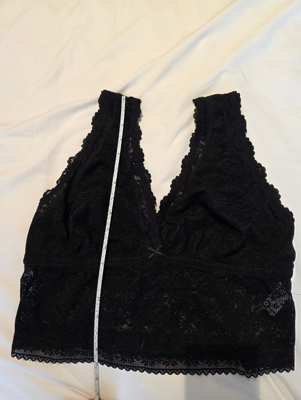 NWOT aerie Black Lace Longline Bralette